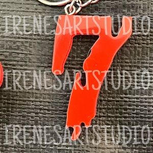HORROR NUMBER 7 KEYCHAIN